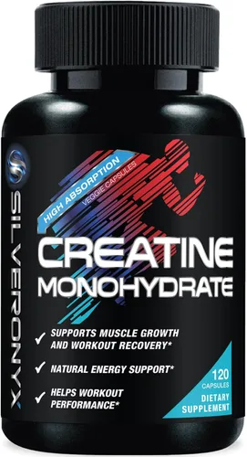 Vista 9 de Monohidrato de creatina 3000 mg por porción - Polvo de creatina micronizada de 3 veces de fuerza - Apoya el músculo magro, la fuerza, la energía
