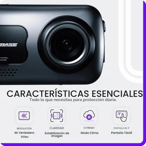Vista 4 de Nextbase 622GW Cámara de salpicadero con tarjeta Micro SD de 128GB incluida - Cámara de salpicadero para autos con grabación automática 4K 30fps UHD