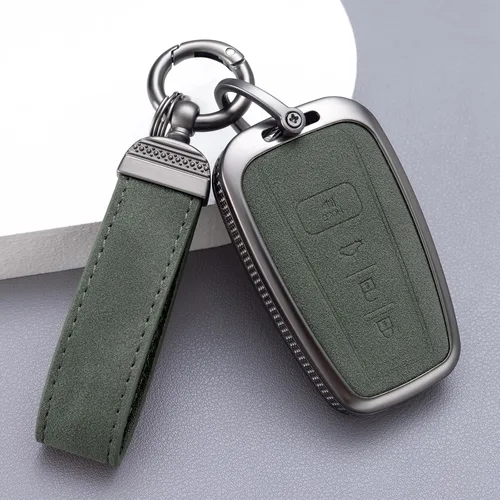 Vista 17 de YO&YOYE Compatible con funda para llave Toyota con llavero, estuche de cuero protector para llave inteligente para Camry RAV4 Highlander C-HR Prius