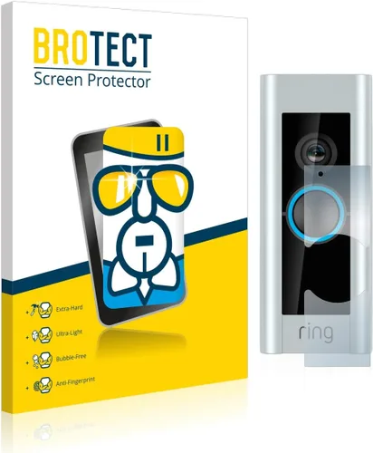 Vista 2 de Brotect. Protector de pantalla de cristal para Ring Video Doorbell Pro (versión 2), extra duro, ultraligero, protector de pantalla