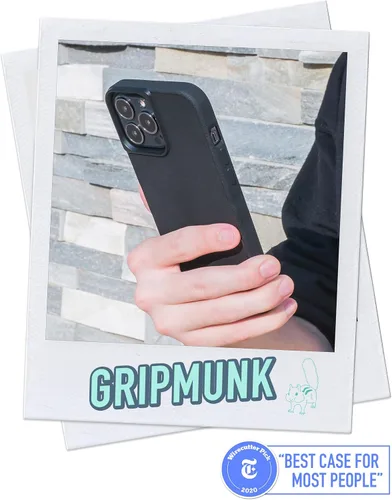 Vista 2 de Smartish® Funda delgada para iPhone 13 Pro - Gripmunk - [ligera + protectora] Funda de agarre fina - Black Tie Affair