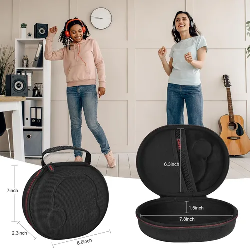 Vista 4 de Funda rígida EVA para JBL Live 770NC/670NC/660NC/650BT/460NC/400BT/500BT y JBL Tune 770NC/710BT/720BT/700BT/750BT/520BT/510BT/760NC/660NC/500/E4