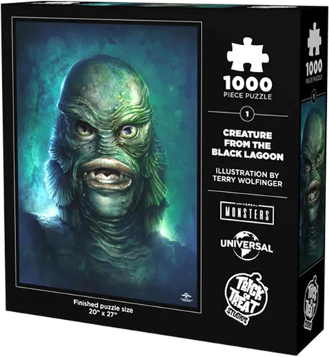 Vista 3 de Trick Or Treat Studios Universal Monsters Creature from The Black Lagoon - Rompecabezas de 1000 piezas