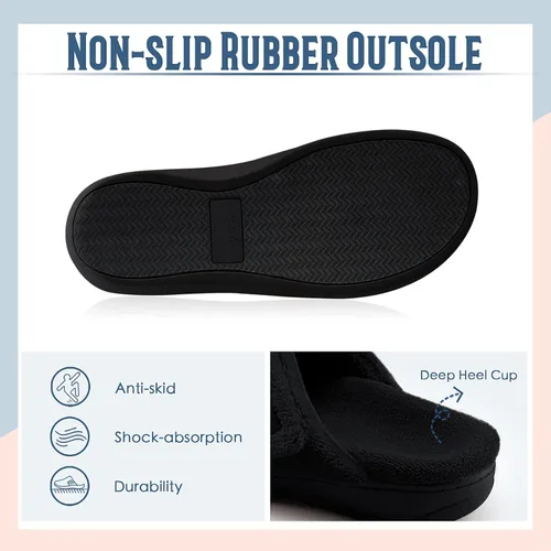 Vista 5 de Pantuflas ortopédicas Relax con soporte de arco para mujer