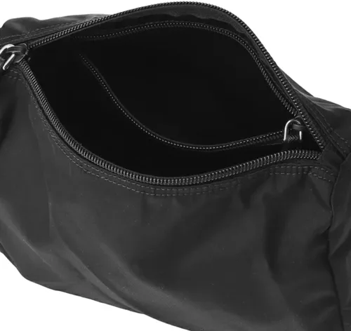 Vista 3 de Prada Vela Nylon Beauty Bag Estuche de maquillaje cosmético - Negro Silver-tone hardware Zipper closure Interior zipper pocket Dust bag and