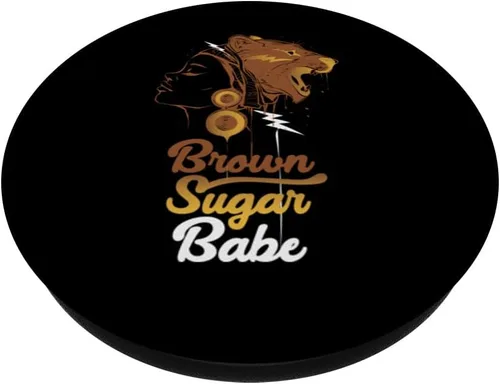 Vista 2 de Brown Sugar Babe Proud Black Women African Pride PopSockets Adhesive PopGrip