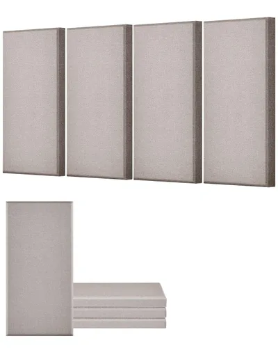 Vista 15 de VEVOR 4 piezas de paneles acústicos, paneles de absorción de sonido de fibra de vidrio de 2 pulgadas de espesor y 23.6 x 11.8 pulgadas, tableros