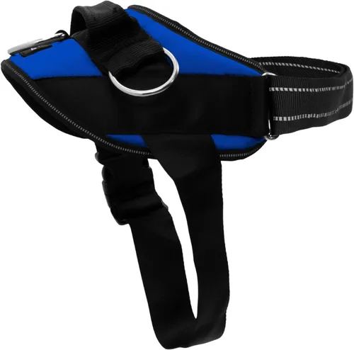 Vista 18 de ShawnCo Arnés esencial para perro, chaleco sin tirones para mascotas con 3 clips de correa, sin estrangulamiento, reflectante, ajustable