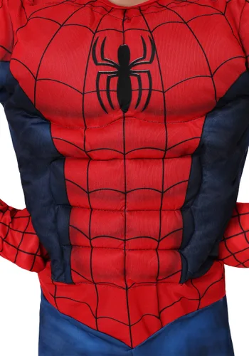 Vista 4 de Disfraz de Spider-Man de Marvel para niños pequeños Multicolor