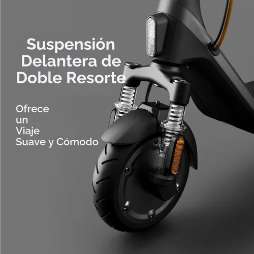 Vista 6 de Segway Ninebot E2 Plus II/E2 Pro/E3 Pro Electric Scooter, 15.5–20 MPH, Long Range, Dual Elastomer Suspension (E3 Pro only), Foldable Adult Scooter