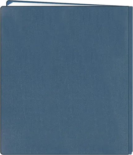 Vista 2 de Pioneer - Libro de recuerdos de 12 x 15 pulgadas, con tapa de tela, diseño de tesoros familiares de lujo, color azul marino
