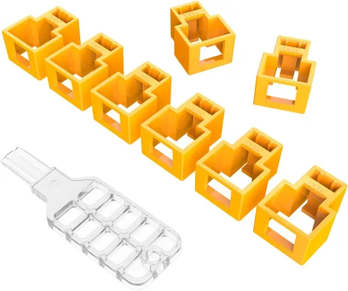 Vista 7 de 20 unidades de bloqueo de cable de red RJ45 con 1 llave, cable de red RJ45 con bloqueo, cable Ethernet con bloqueo, súper categoría 5 categoría 6