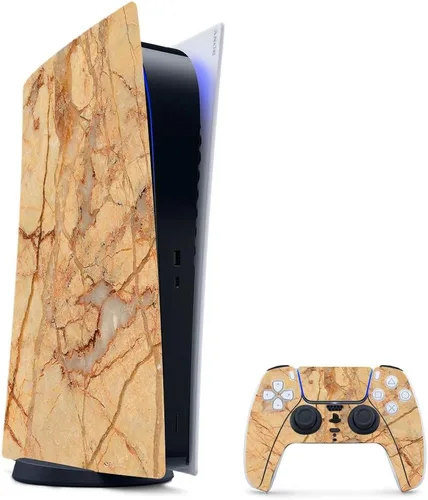 Vista 41 de MightySkins - Skin para juegos para PS5 / Playstation 5 Bundle – Mármol ámbar Envoltura protectora de vid Fácil de aplicar y cambiar