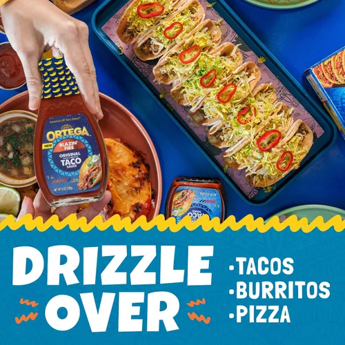 Vista 6 de Salsa picante para tacos Ortega Blazin’ Fire, 8 onzas