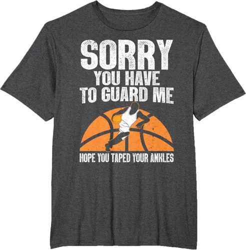 Vista 18 de Camiseta divertida de baloncesto para hombres y mujeres, Negro