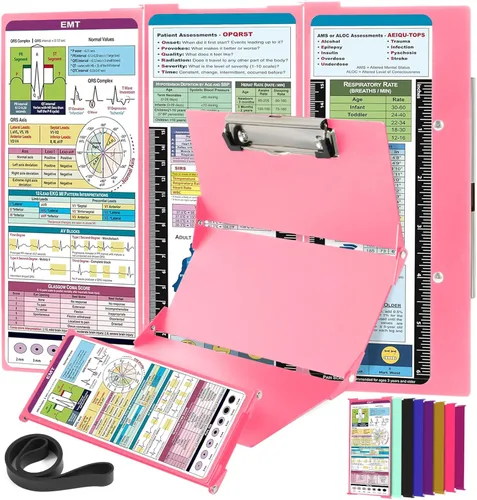 Vista 9 de Portapapeles de enfermería Edición de enfermería – 3 capas de aluminio plegable para enfermería Portapapeles de enfermería Esenciales