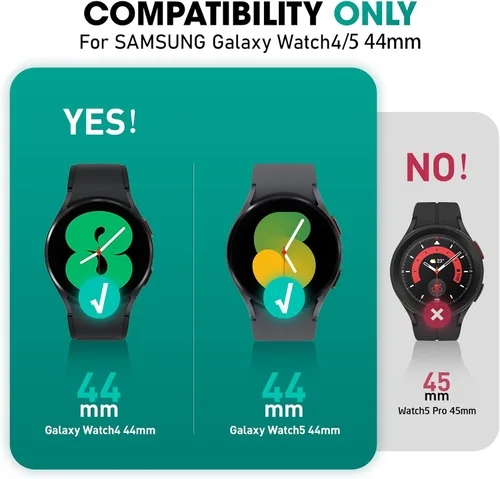 Vista 2 de SUPCASE para Samsung Galaxy Watch 5 Correa de 44mm con Funda (Unicorn Beetle Pro), [Protección contra Caídas de Grado Militar] Funda Resistente