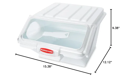 Vista 8 de Rubbermaid Commercial Products ProSave - Contenedor apilable para almacenamiento y cuchara/herramienta de medición