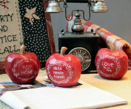 Vista 3 de WAIT FLY Decoración de escritorio de resina en forma de fruta Accesorios para el hogar Knick Knacks Adornos