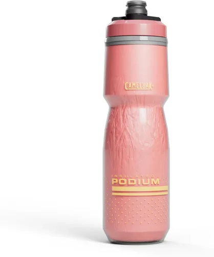 Vista 14 de CamelBak Podium Chill Bike Botella de agua aislada con compresión Negra, 24 onzas