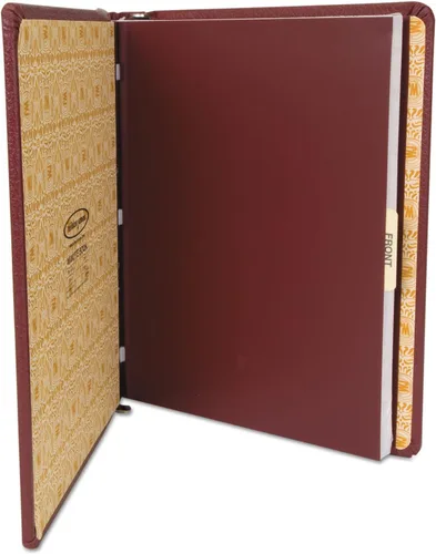 Vista 2 de Wilson Jones Libro de minutos corporativo, tamaño carta: 8.5 x 11 pulgadas, 125 páginas/250 lados, rojo (W0396-11)