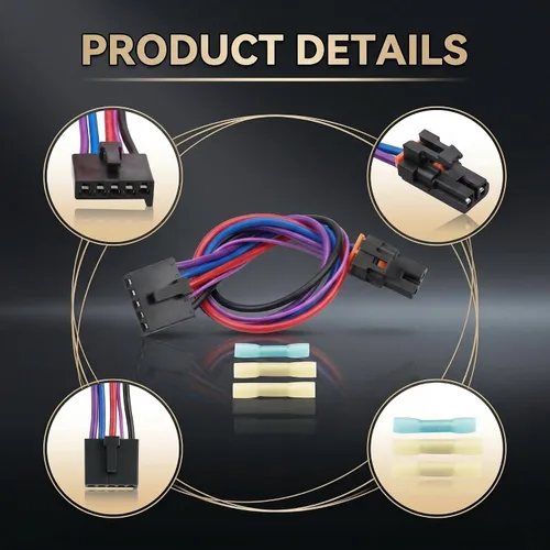 Vista 6 de Conector de Resistor del Motor del Ventilador de 3 Pines para 8e5h-19e624-a, 89018778, 89019351, 1581773, Compatible con Chevy, GMC Silverado