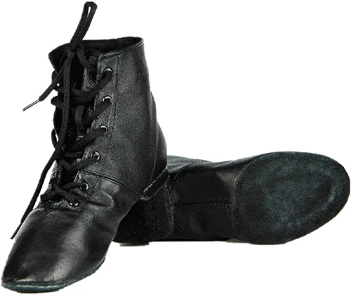 Vista 6 de Botas de jazz planas de piel suave para practicar baile de Cheapdancing