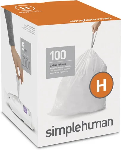 Vista 9 de simplehuman Forro para bote de basura de ajuste personalizado, 45 litros/12 galones, 20 unidades (paquete de 2)