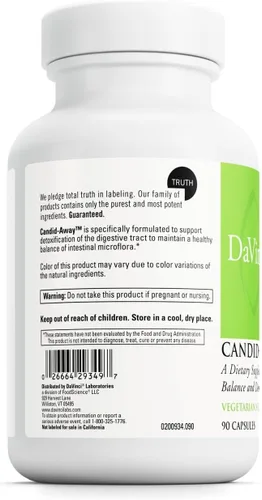 Vista 3 de DAVINCI Labs Candid-Away - Apoyo para la salud intestinal digestiva, apoyo del sistema inmunológico con enzimas digestivas, calcio, magnesio y más*