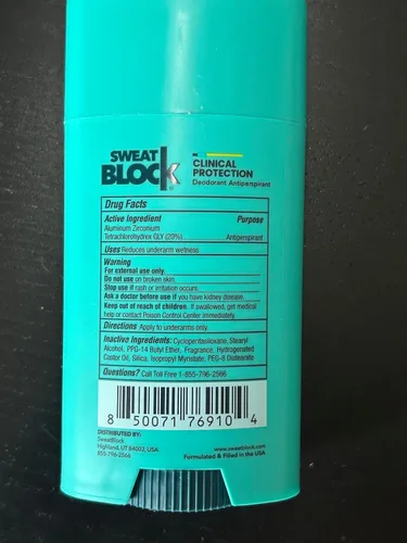 Vista 9 de SweatBlock Desodorante Antitranspirante para Mujeres y Hombres 48 Horas de Alta Protección contra el Sudor y el Olor Sin Irritación