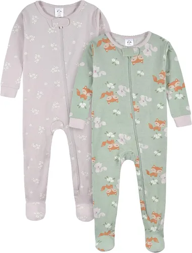 Vista 3 de Gerber Pijamas de pies para bebé, niña - 4