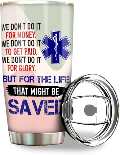 Vista 10 de Regalos EMT para Mujeres - Taza de Acero Inoxidable 20oz, Regalos de Apreciación de la Semana Feliz EMS al Por Mayor para Hombres, Accesorios
