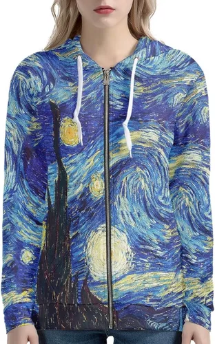 Vista 10 de Showudesigns Sudaderas con capucha y cremallera para mujer XS-5XL Un pollo