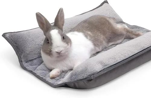 Vista 7 de Paw Inspired Snuggle - Cama con cojín de conejo, gris/gris claro, 17 x 17