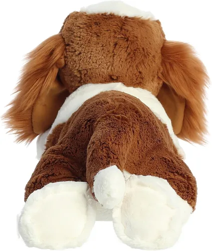 Vista 4 de Aurora® Adorable animal de peluche Grand Flopsie™ Charles Spaniel, facilidad juguetona, compañeros atemporales, color marrón, 16.5 pulgadas