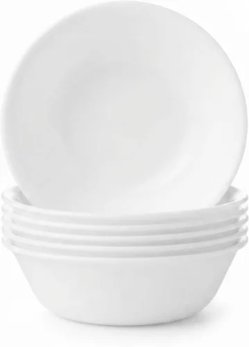 Vista 8 de Corelle Vitrelle - Juego de 6 platos para ensalada y aperitivos, vidrio de triple capa y resistente a las astillas, platos redondos ligeros de 6 3/4