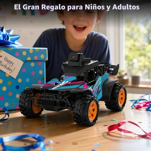Vista 7 de Coche de control remoto FPV con pantalla de 2.8 pulgadas, cámara HD ajustable de 60°, aplicación y control de radio de 2.4G, 2 modos de velocidad