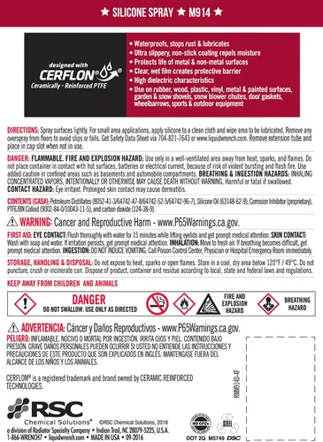 Vista 3 de Lubricante de silicona resistente en spray Liquid Wrench, 11 oz