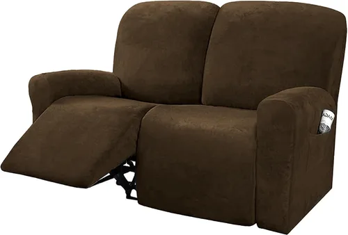 Vista 10 de NORTHERN BROTHERS Fundas para sillas reclinables, fundas elásticas para sofá reclinable, fundas de terciopelo para silla Lazy Boy, funda de sofá