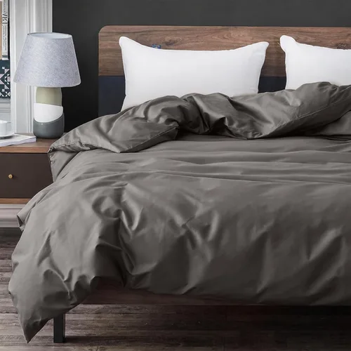 Vista 4 de ZonLi Funda de manta refrescante con peso, certificado Oeko-tex, 100% fibra de bambú natural pura, (gris, 48 x 72 pulgadas), funda de edredón