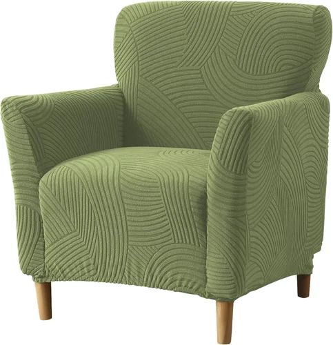 Vista 31 de Fundas elásticas para sillón, fundas estampadas para silla de banquete con brazos, fundas suaves para silla de sala de estar, protector de muebles