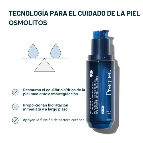 Vista 4 de Suero de Hidratación Multi-Saciadora Prequel Skin para Rostro. Suero Facial Hidratante Intensivo para Mujeres con Complejo PGA y Aglutinantes