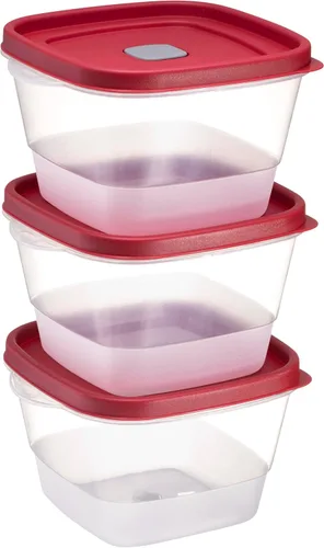 Vista 4 de Tribello Recipiente de almacenamiento de alimentos para 5 tazas con tapa ventilada, plástico sin BPA, apto para microondas, lavavajillas
