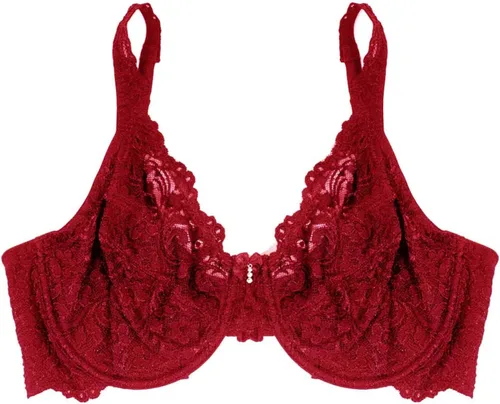 Vista 3 de Smart & Sexy - Brasier de encaje distintivo, talla grande, sin forro, con aro, para mujer, con soporte adicional