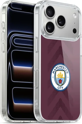 Vista 141 de Head Case Designs Funda de gel con licencia oficial del Manchester City Man City FC Away 2022/23 [protección de grado militar] compatible con Apple