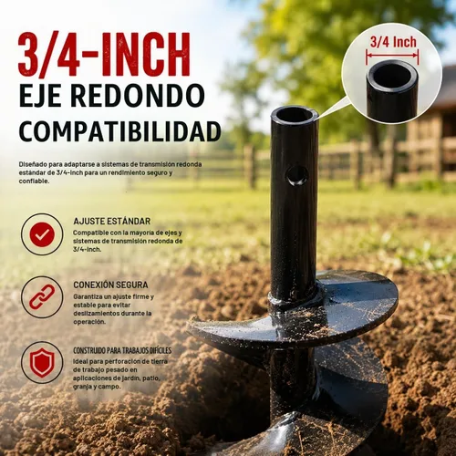Vista 5 de XtremepowerUS repuesto para excavadora barrena/hielo/ juego de extensión/hoja de repuesto, 4