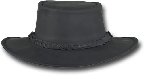 Vista 9 de Barmah Hats Sombrero plegable de cuero Bronco - Artículo 1060