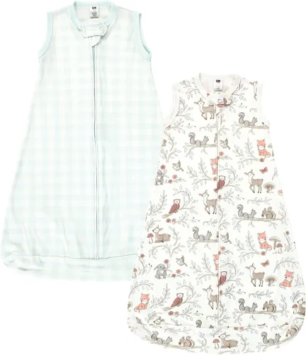 Vista 31 de Hudson Baby Saco de dormir unisex de algodón con manga larga para bebé, saco, manta