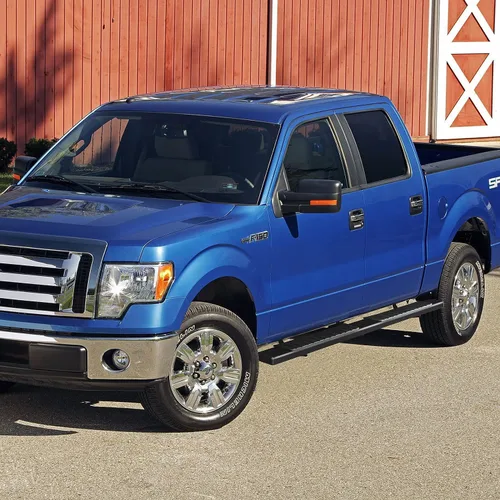 Vista 8 de Estribos de 6 pulgadas compatibles con Ford F250 F350 F450 F550 Superduty Super Cab 1999-2016. Barras Nerf para Ford Side Steps Rock Sliders. Acero