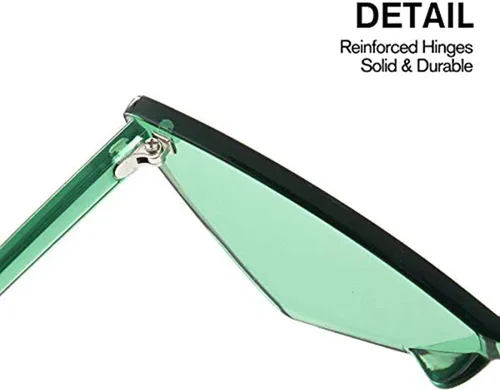 Vista 7 de OLIN Yoela Triangle Rimless Sunglasses One Piece Colored Transparent Sunglasses For Women and Men